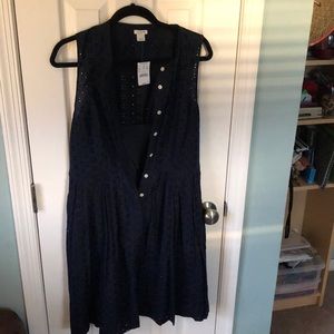 Navy Blue J crew dress